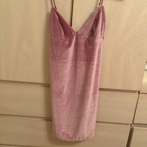 New Victoria’s Secret Pink Velvet Spaghetti Strap Slip Dress & Adjustable Straps